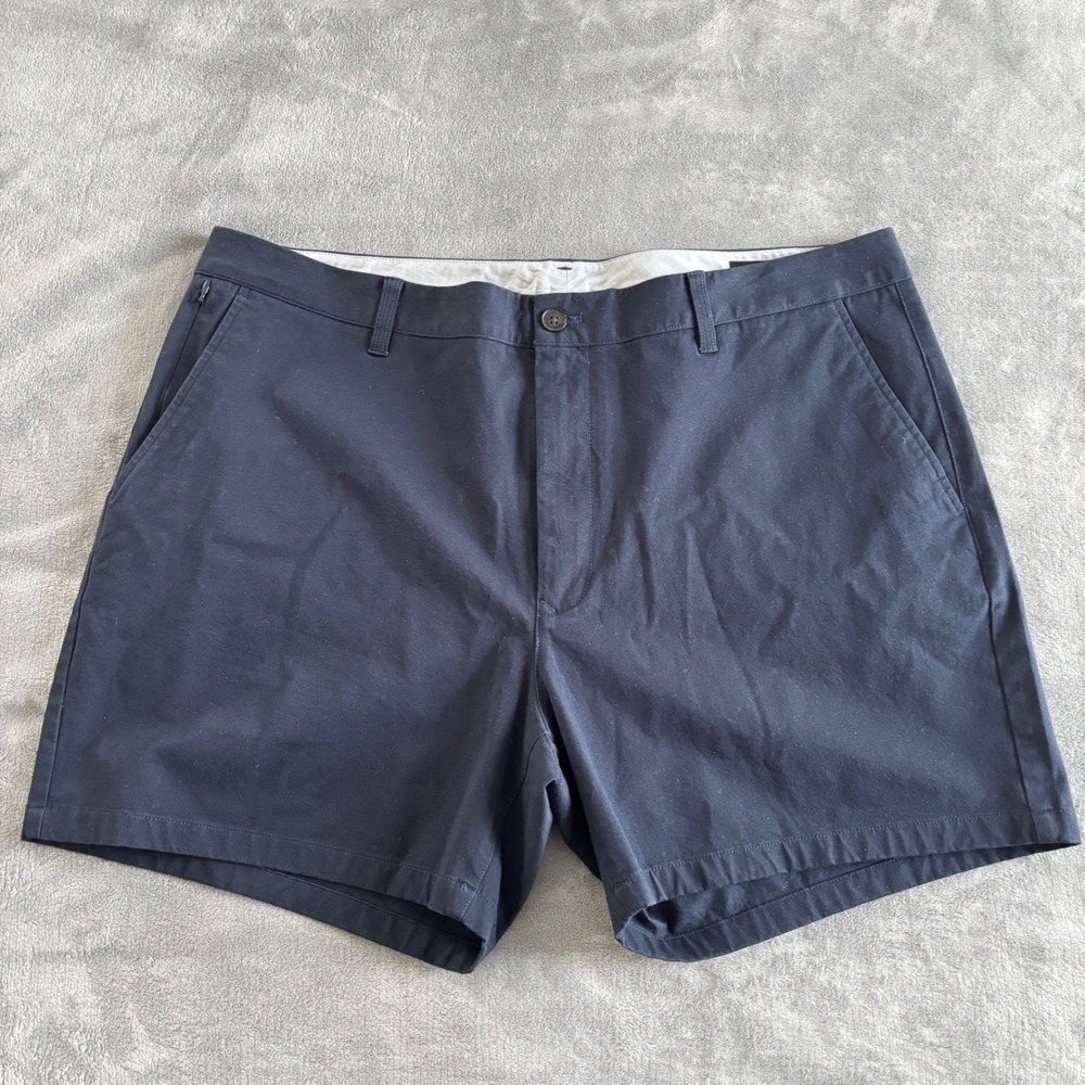 BONOBOS Mens‎ Standard 5 Inch Inseam Chino Shorts Navy Blue Size 40